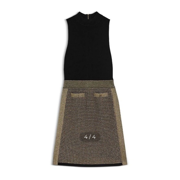 Ted Baker Black and Gold Dress - Picture 3 of 3